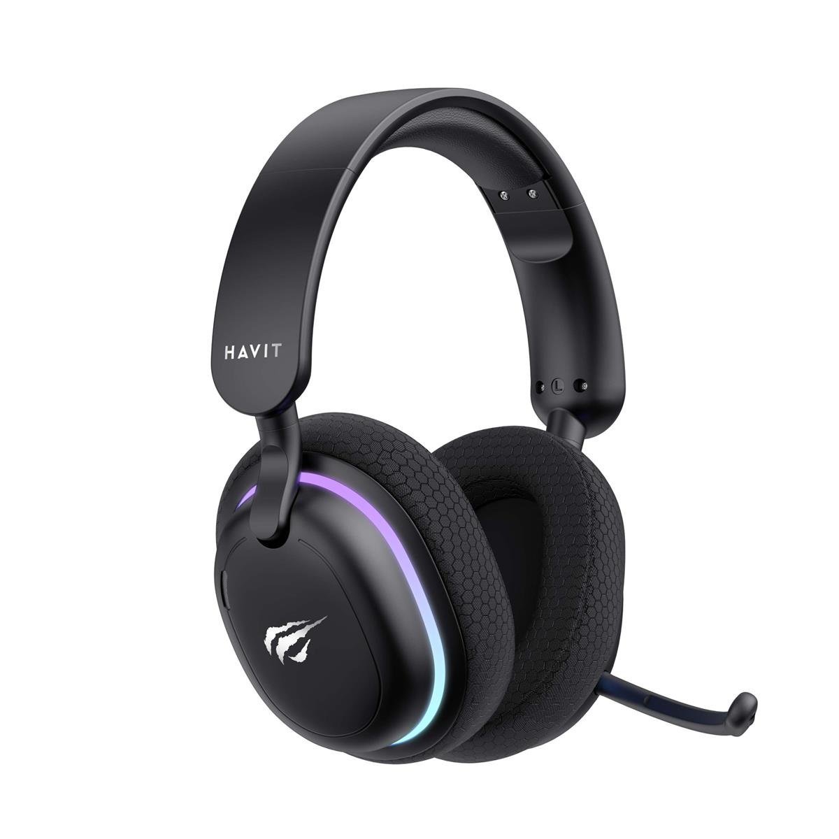 Havit Gamenote Fuxi-H7 RGB Kablosuz Gaming Oyuncu Kulaklığı - Siyah