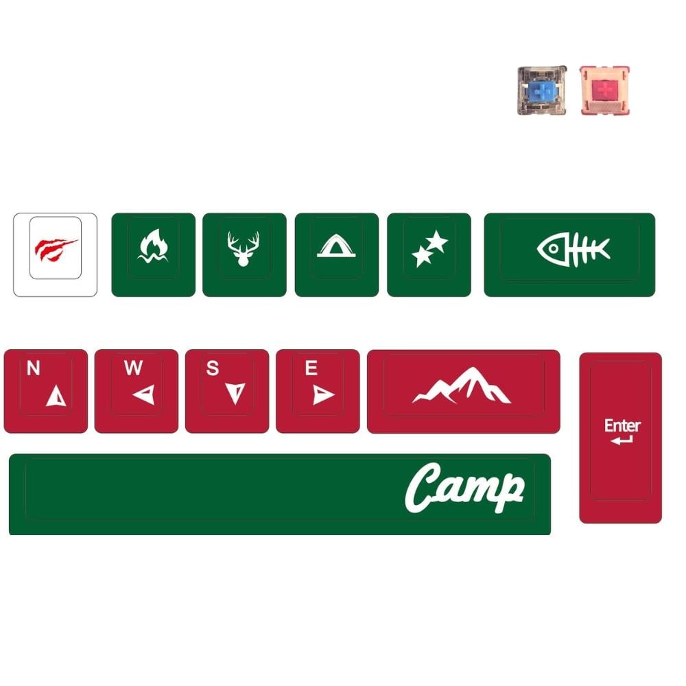 Havit Gamenote KC006 Keycaps 13 Parça PBT Gaming Mekanik Klavye Tuş Takımı