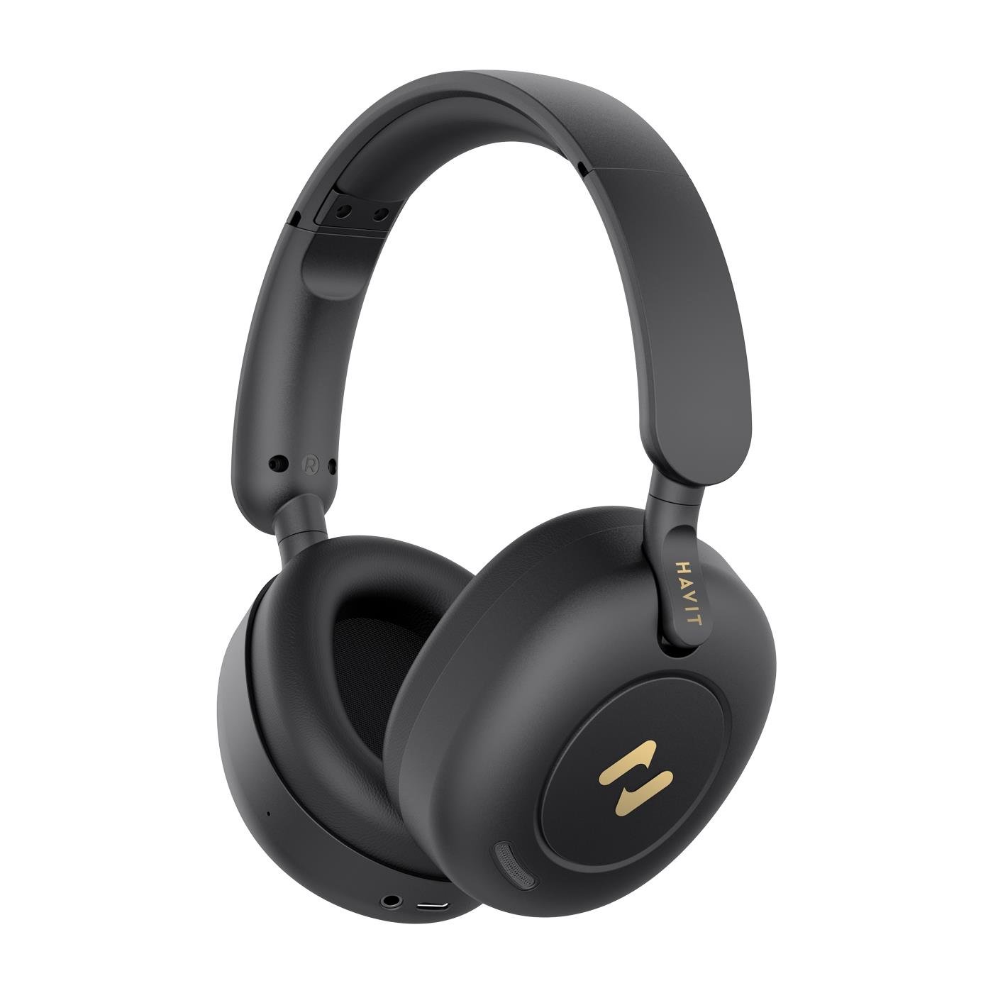 Havit H655BT Pro Hi-Res Anc Kulaküstü Bluetooth Kulaklık - 80 Saat Batarya, Aı Gürültü Önleme-Siyah