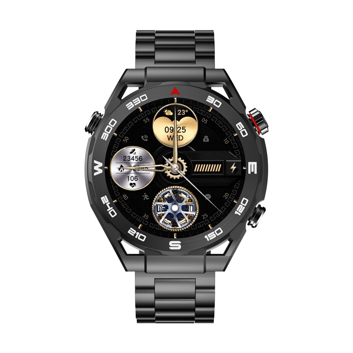 Havit M9030 ULTRA Amoled HD 46MM Akıllı Saat Siyah Metal Kordon