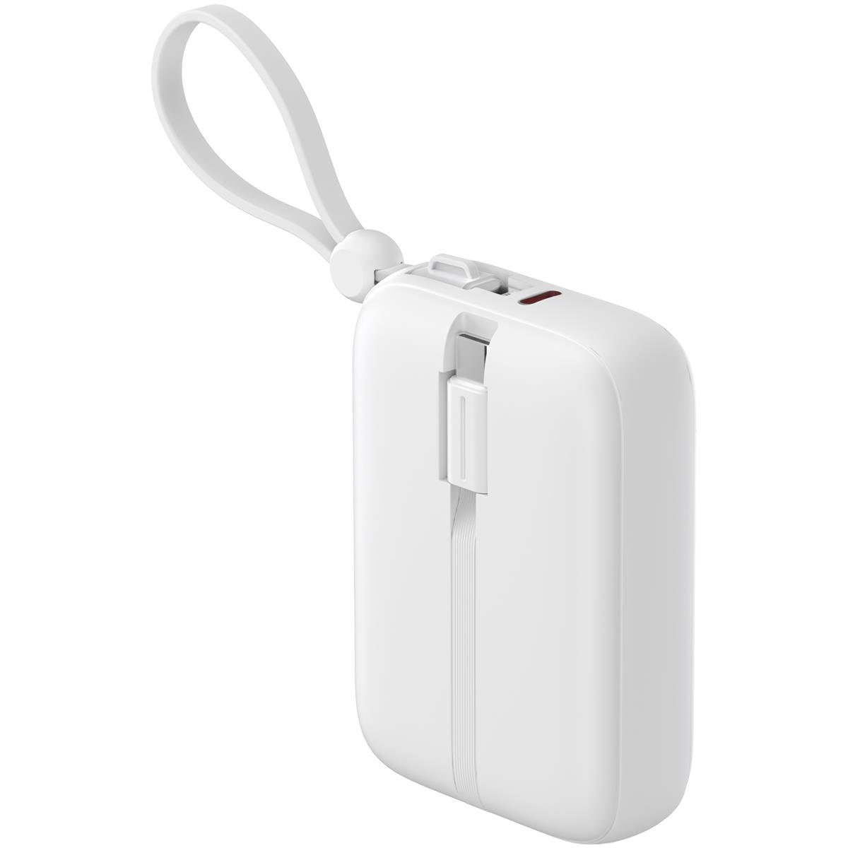 Havit PB5215 PD22.5W Type-C ve Lightning (Iphone) Kablo 10.000 mAh Powerbank - Led Göstegeli - Beyaz