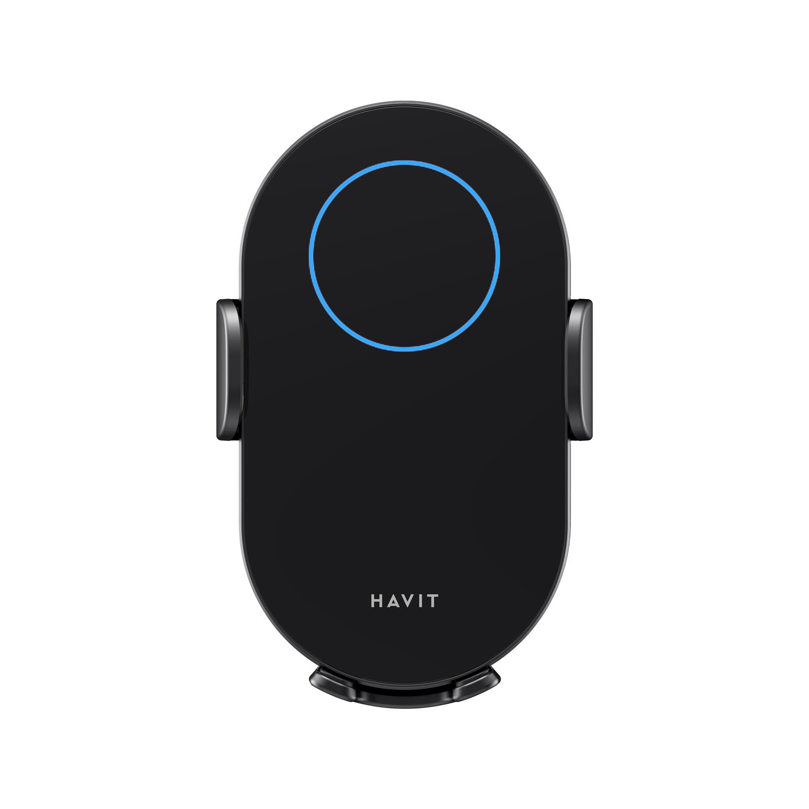 Havit W3018 Wireless Siyah Araç Hızlı Şarj Cihazı Telefon Tutacağı (xiaomi, Apple, Samsung Uyumlu)