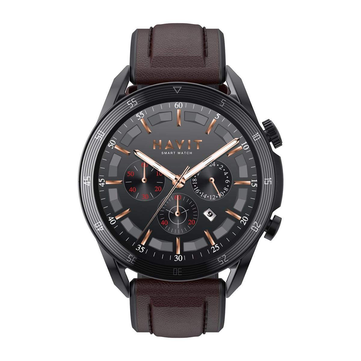Havit Watch M9030 Pro Amoled Hd 46MM Akıllı Saat - Sesli Telefon Görüşmesi - Kahverengi