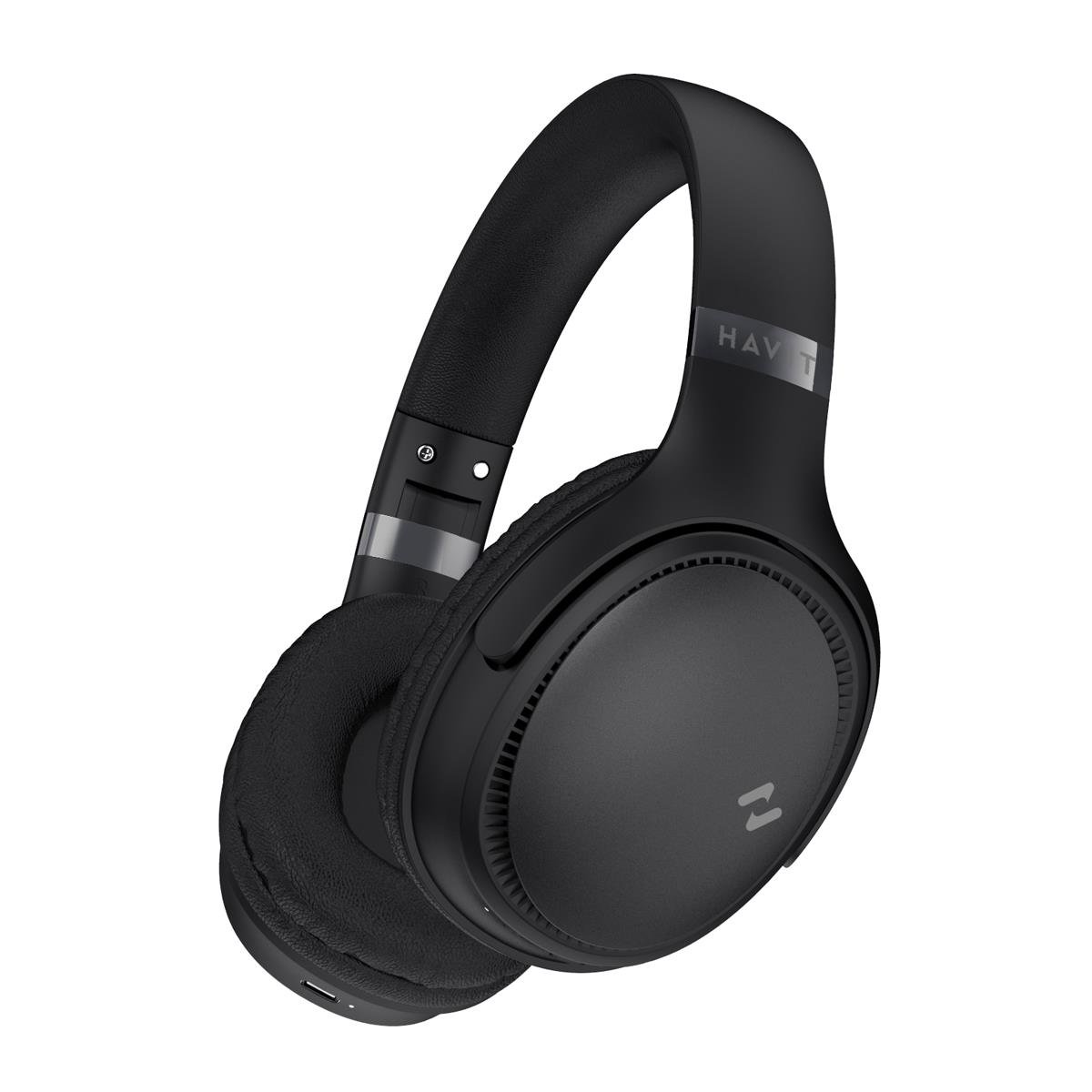 Havit H630BT Katlanabilir Kafa Üstü Mikrofonlu Bluetooth Kulaklık - 36 Saat Kullanım Bluetooth V5.3-Siyah